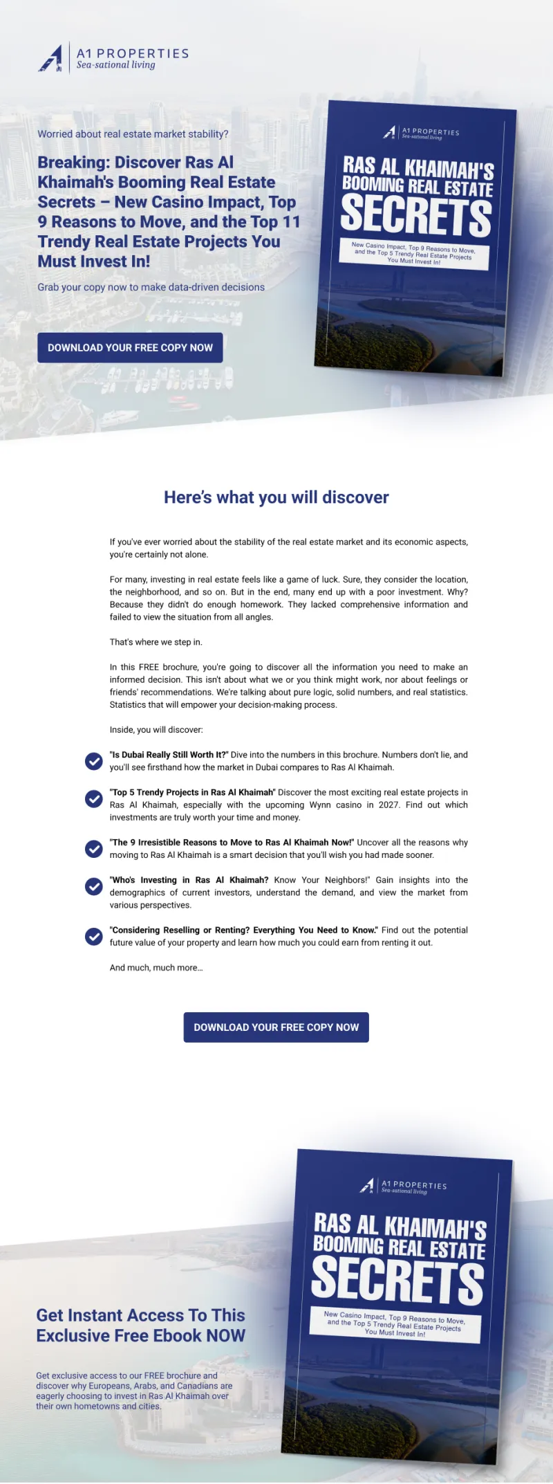 A1 Landing Page